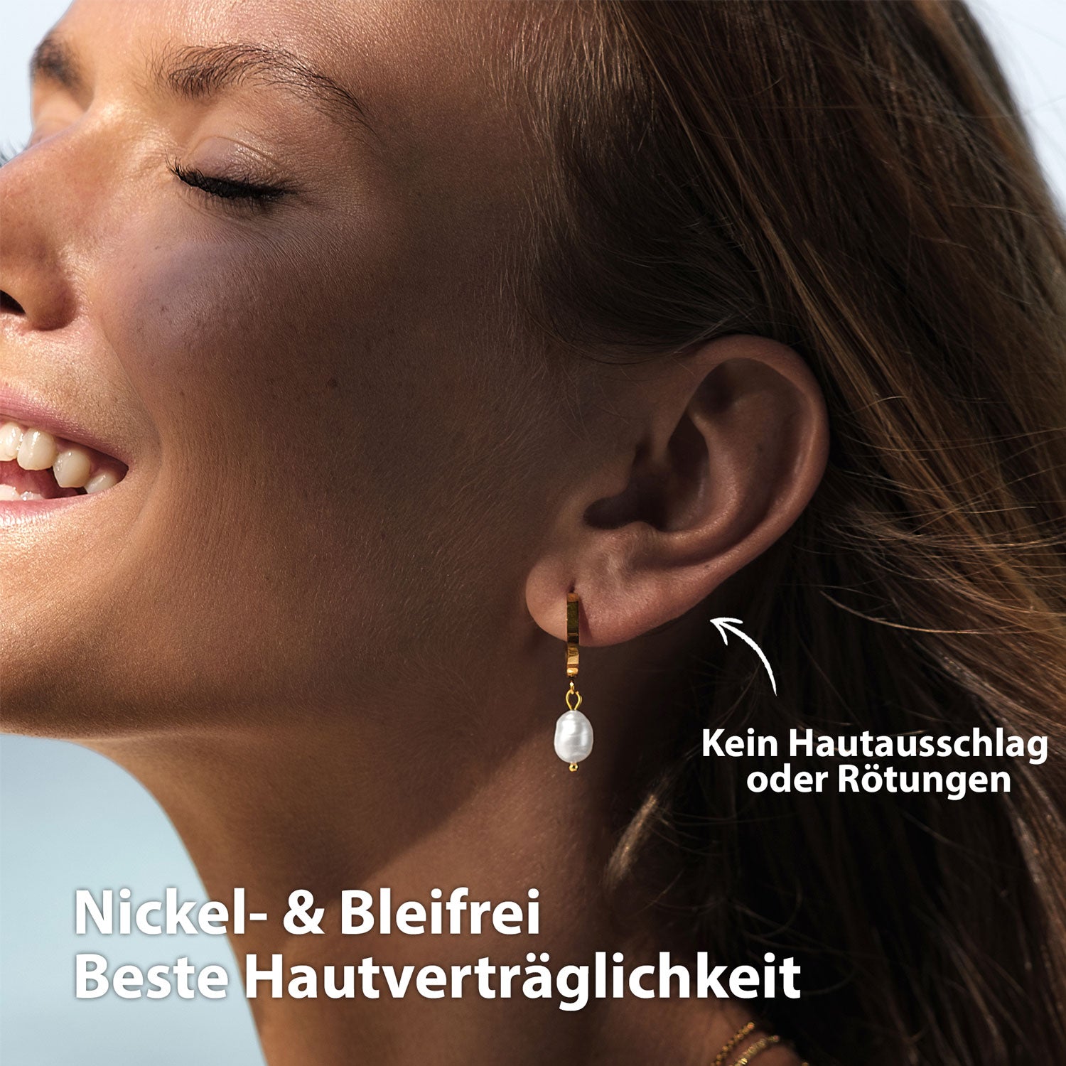 perlen ohrringe gold