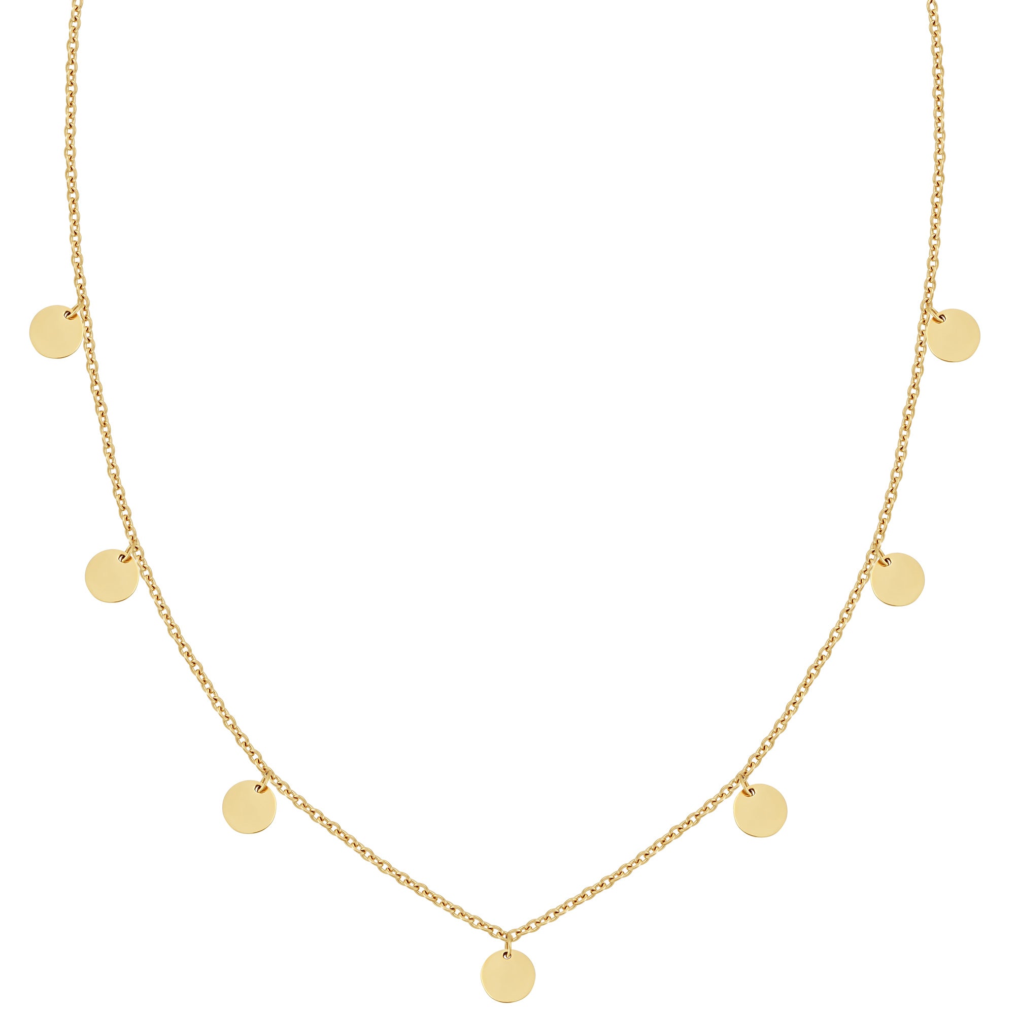 plättchen kette gold