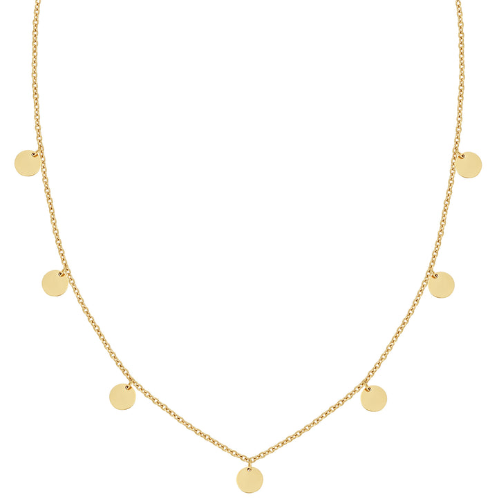 plättchen kette gold