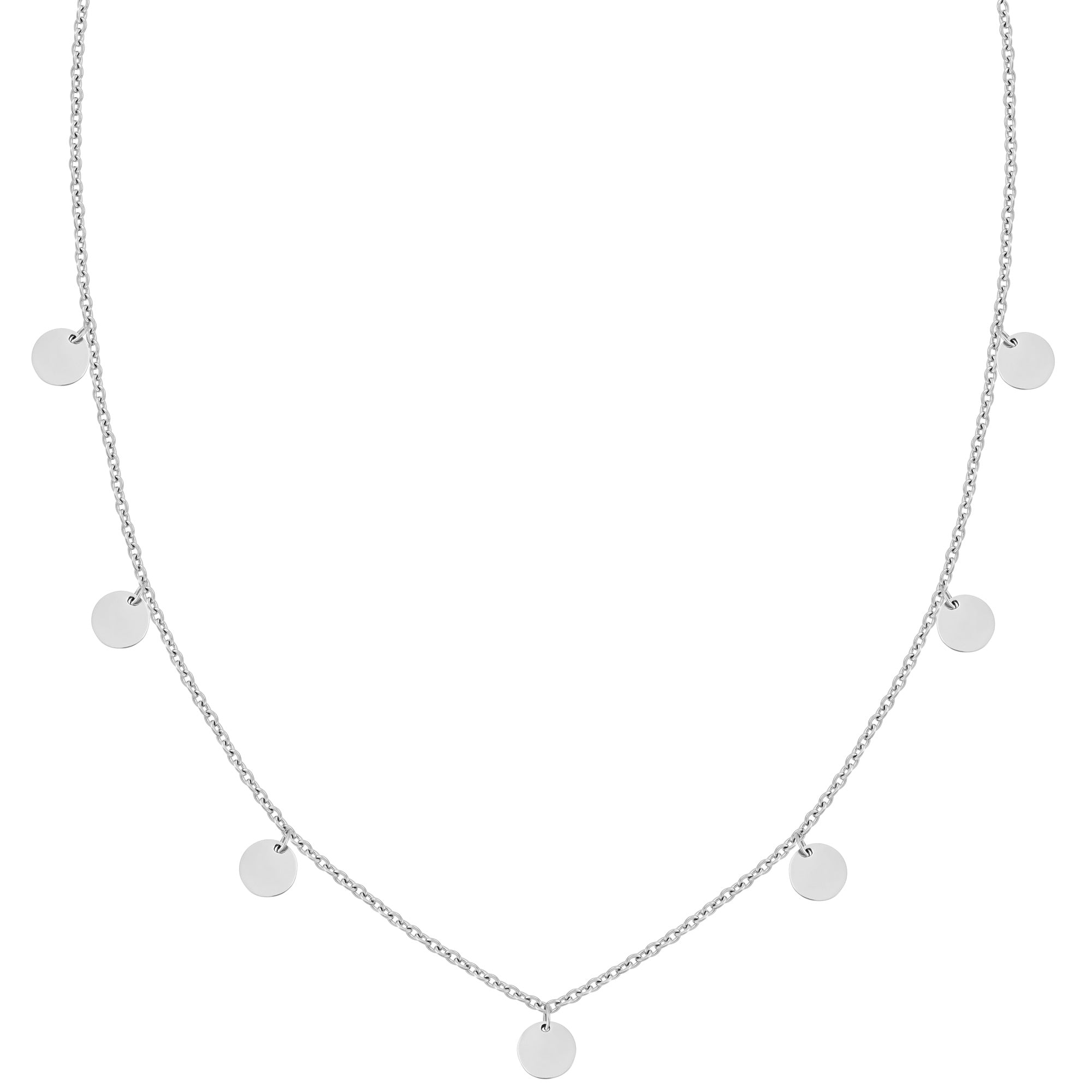 plättchen kette silber