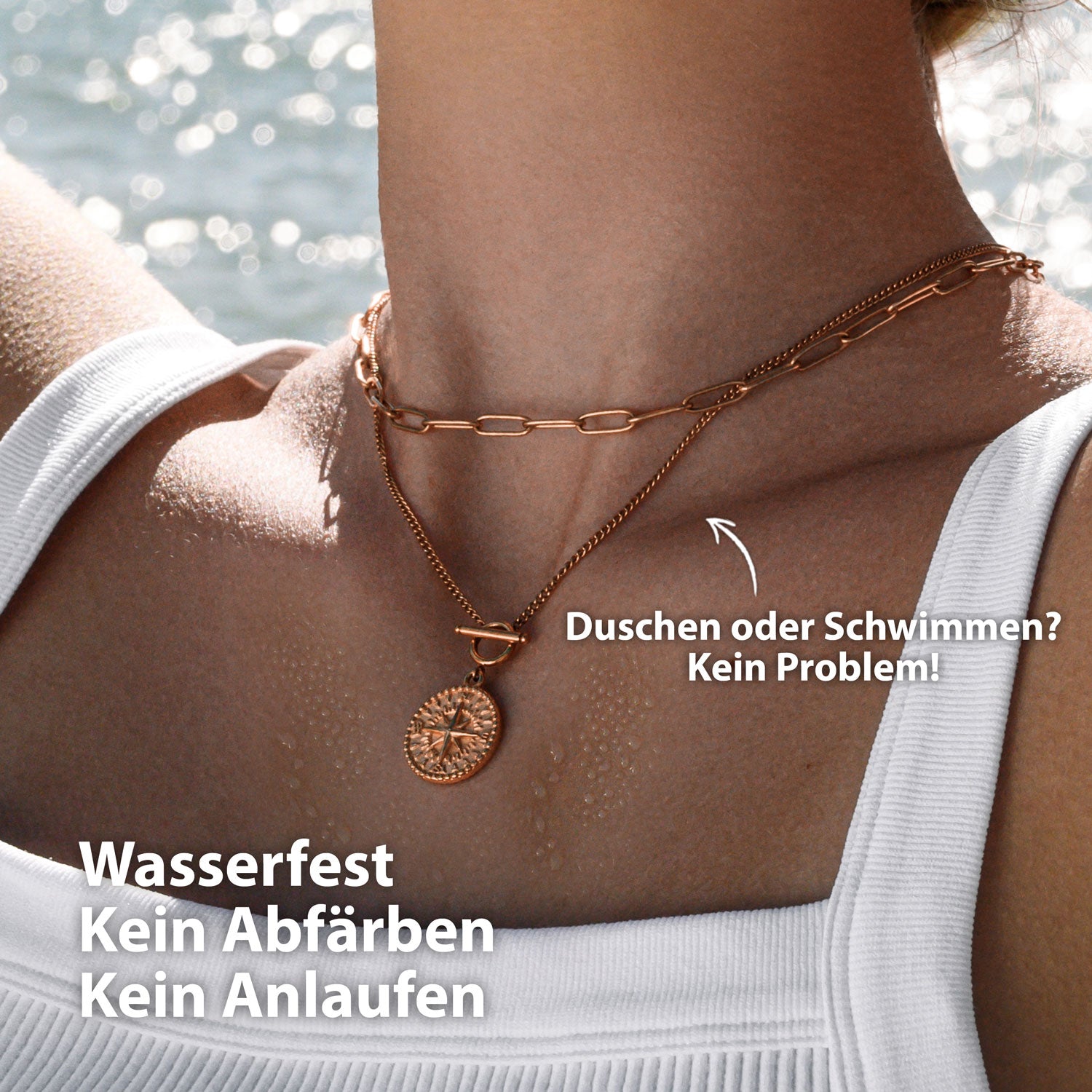 Rosegold Gliederkette