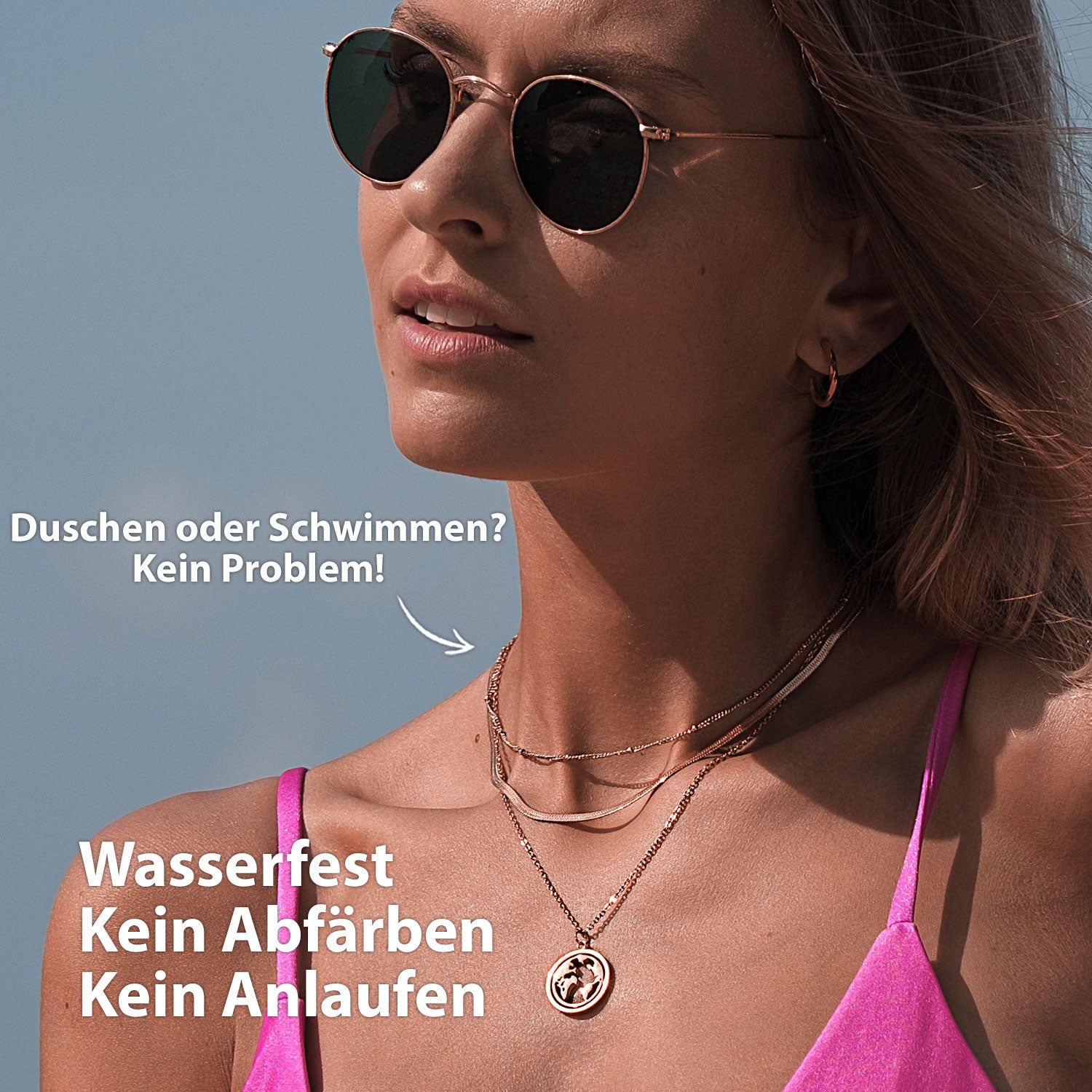 Schlangenkette Rosegold