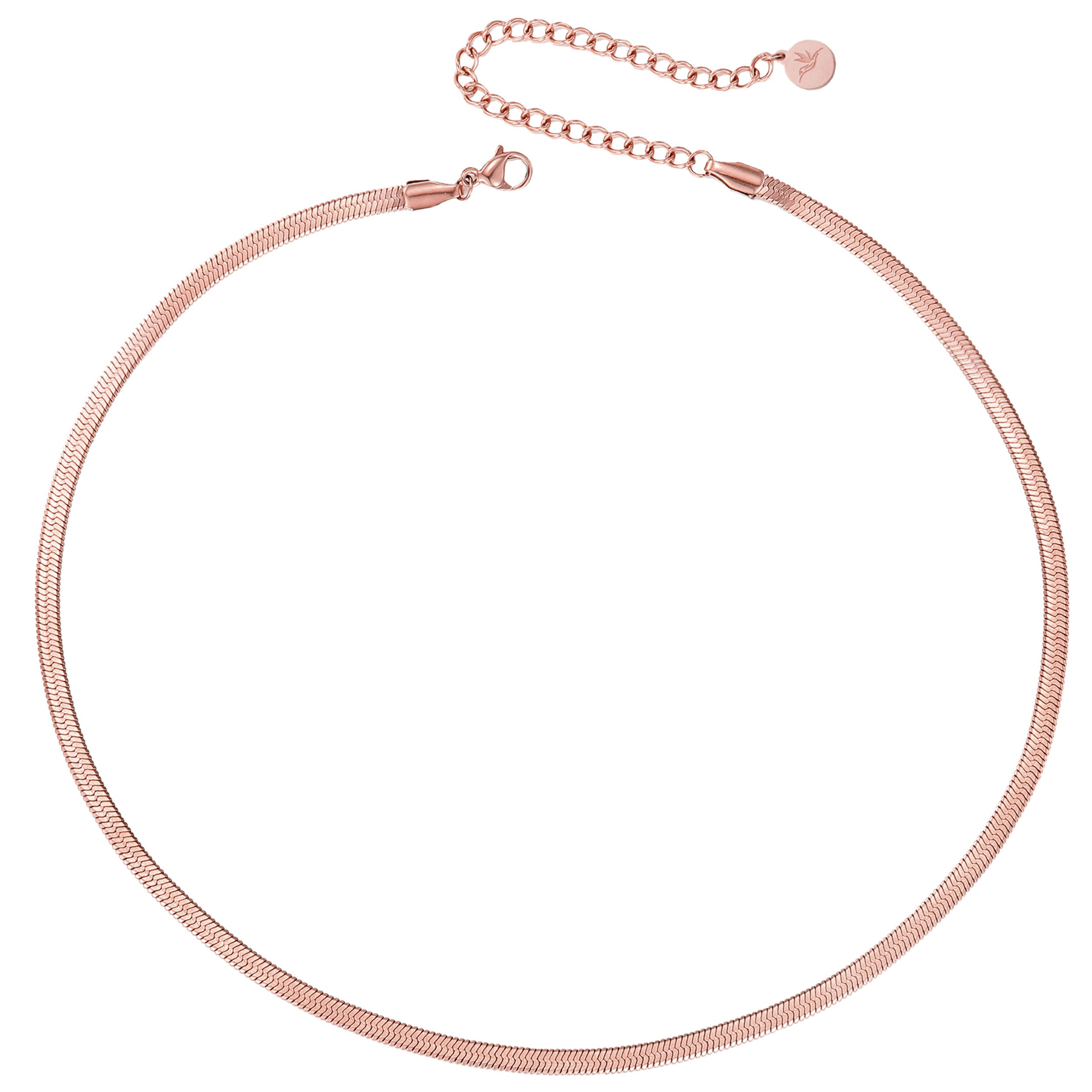 schlangenkette rosegold