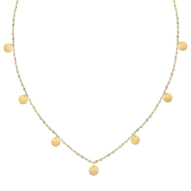 plättchen kette gold