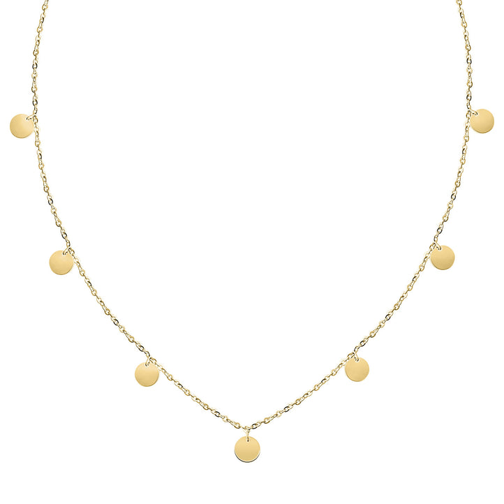 plättchen kette gold