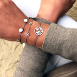 Armband Kleeblatt Silber