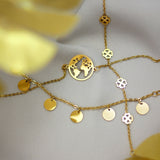 BonnyCoin Armband mit Plättchen Gold - BONNYBIRD