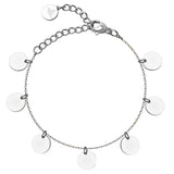 BonnyCoin Armband mit Plättchen Silber