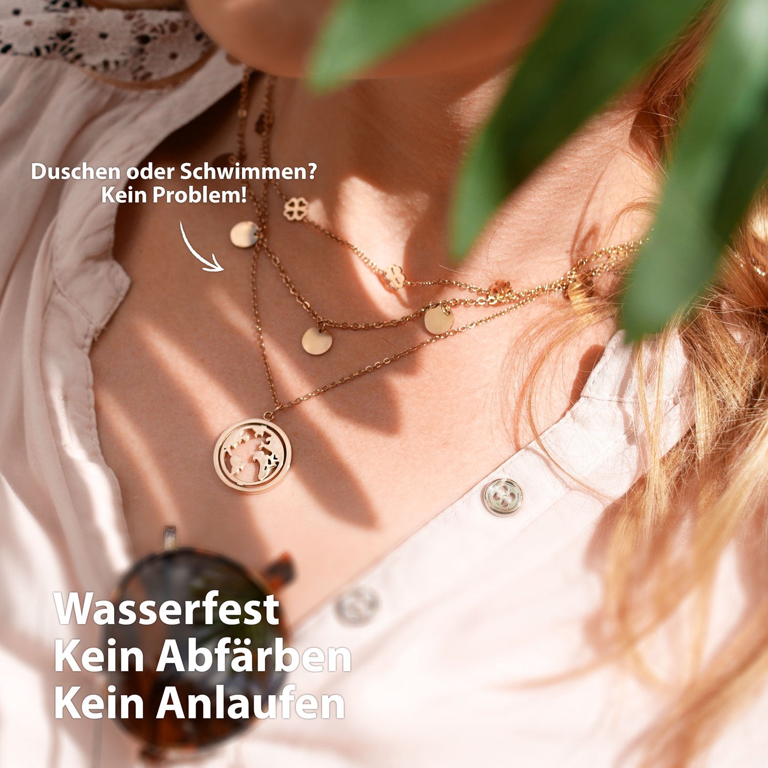 BonnyCoin Kette mit Plättchen Rose - BONNYBIRD