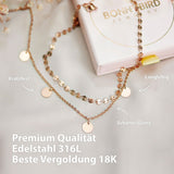 BonnyCoin Kette mit Plättchen Rose - BONNYBIRD
