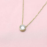 BonnyCrystal Kette mit weißem Kristall Gold - BONNYBIRD