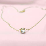 BonnyCrystal Kette mit weißem Kristall Gold - BONNYBIRD