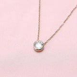 BonnyCrystal Steinkette mit weißem Kristall Rose - BONNYBIRD