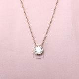 BonnyCrystal Steinkette mit weißem Kristall Rose - BONNYBIRD