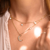 BonnyDiamonds Kette mit 8 Steinen Gold - BONNYBIRD