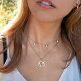 BonnyDiamonds Kette mit 8 Steinen Gold - BONNYBIRD