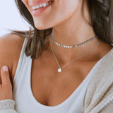 BonnyDisc Kette Plättchen Silber - BONNYBIRD