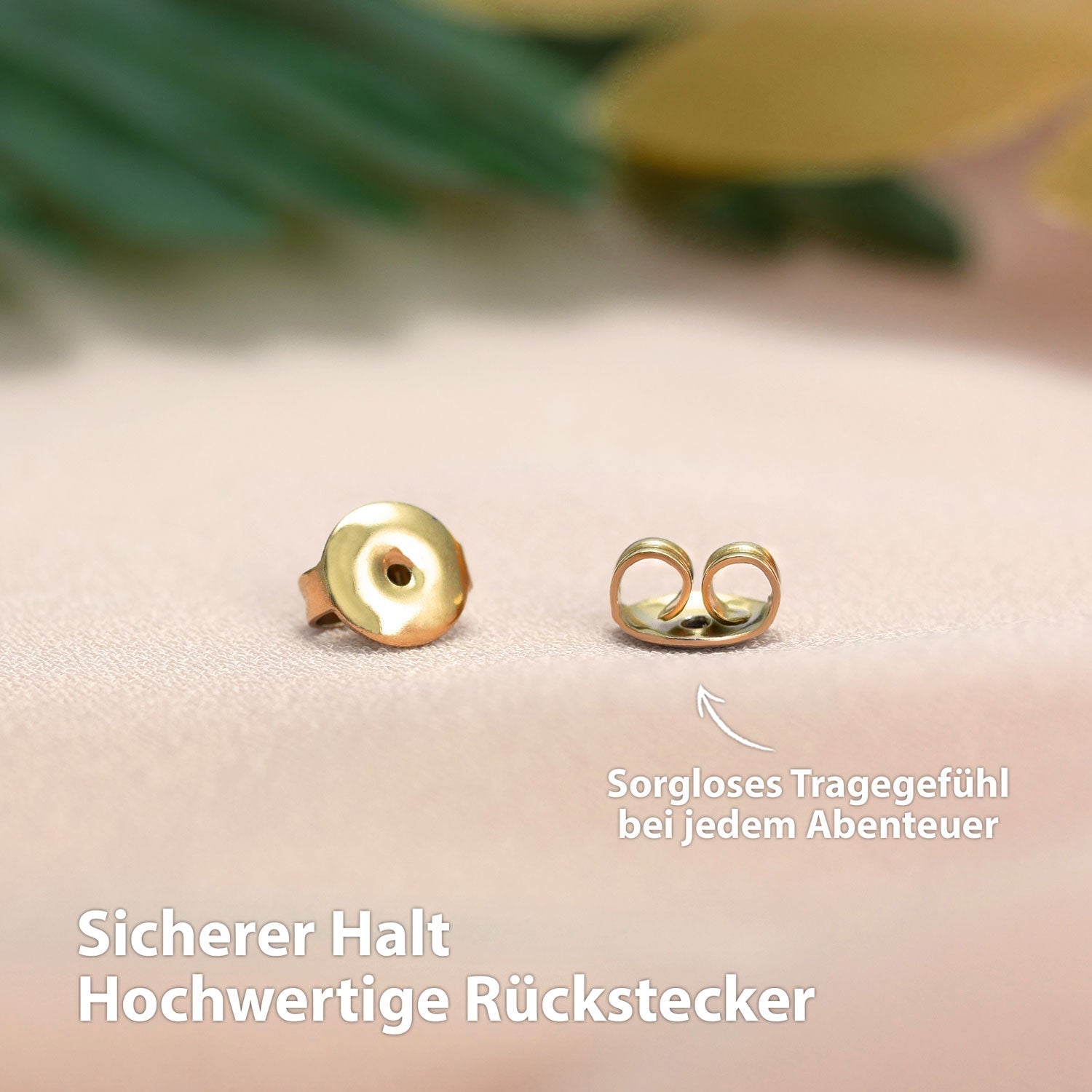 BonnyTwist Creolen Gedreht + Kugel Ohrstecker Gold - BONNYBIRD