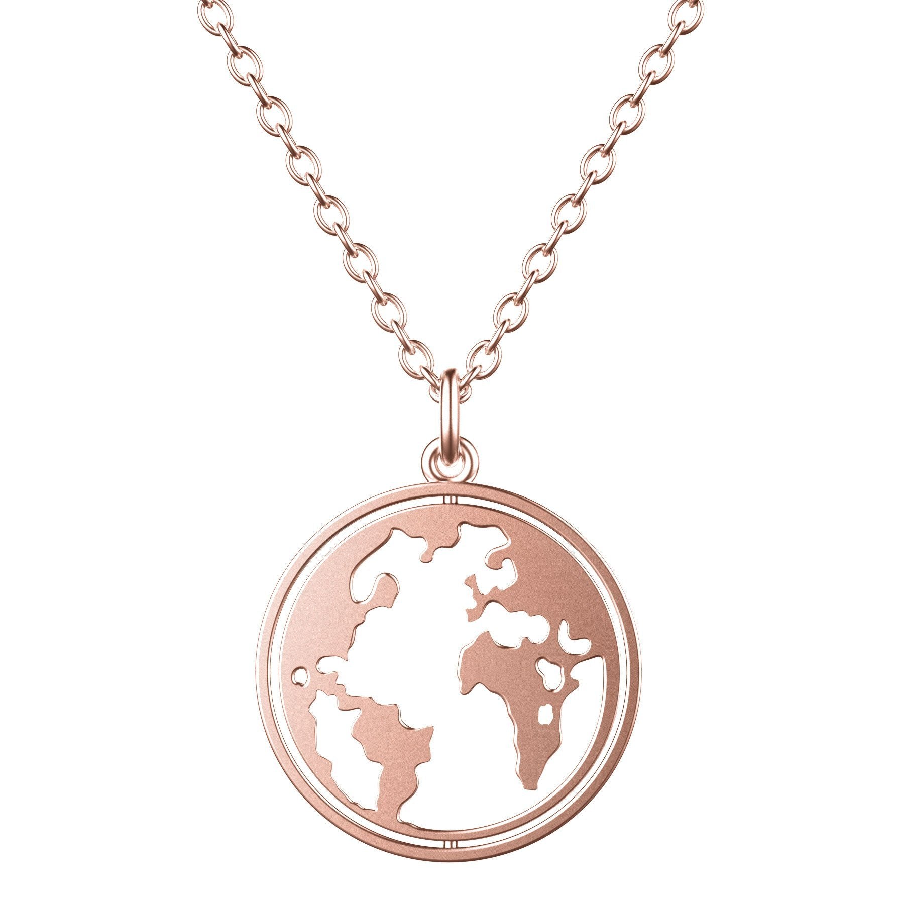 BonnyWorld Kette mit rotierbarer Weltkugel Rose - BONNYBIRD