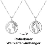 BonnyWorld Kette mit rotierbarer Weltkugel Silber - BONNYBIRD